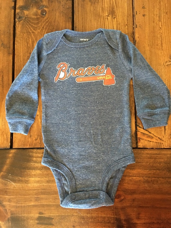 Braves baseball onesie
