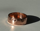Hand Made Coin Ring Crafted From British Two Pence Coin