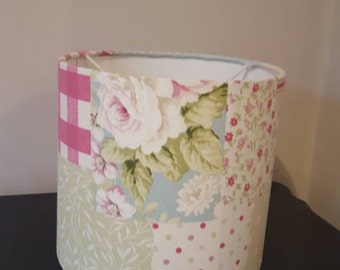 Patchwork 20cm drum ceiling/lamp shade