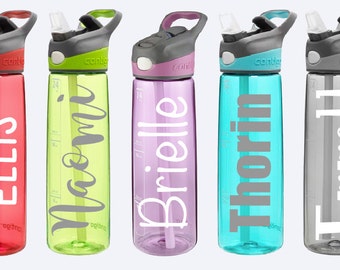 Personalized Name Water Bottle Decal Monogram by VinylLoveStory