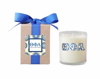 Theta Phi Alpha 8oz. Boxed Candle in Keepsake Glass