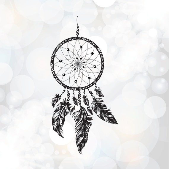 Download Hand drawn Dream Catcher SVG PNG DXF Eps Cut file for by ...
