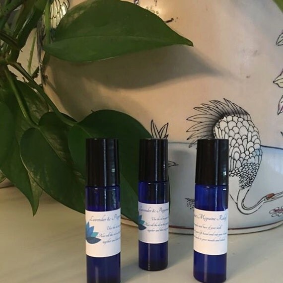 10ml Lavender & Peppermint Migraine Relief Oil Blend with