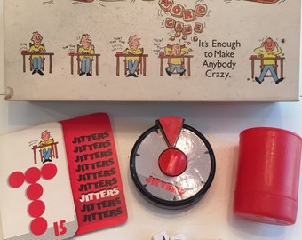 1986 Complete Jitters Word Game by Milton Bradley. No 4711