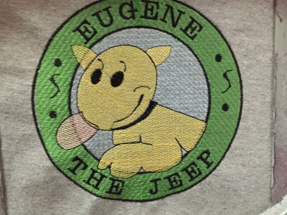 Embroidered Eugene The Jeep T-Shirt by LassenEmbroidery on Etsy