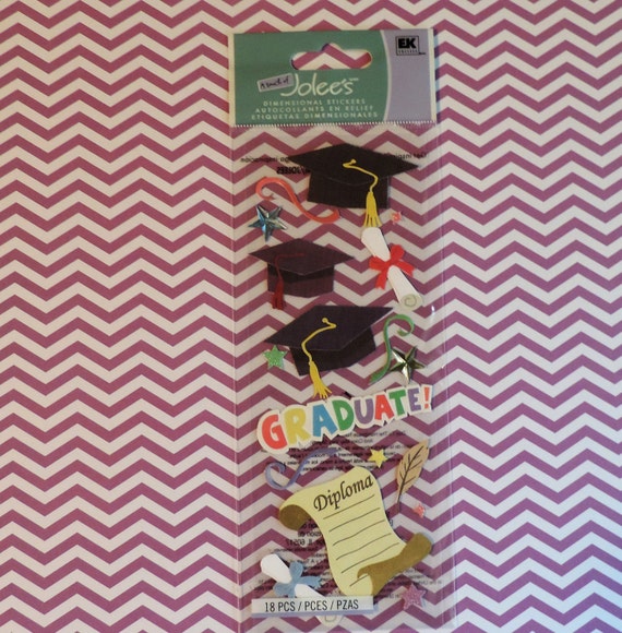 Graduation scrapbook stickers by Jolee's Boutique