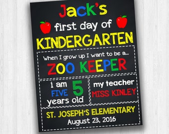 Kindergarten Signs, Grade School Signs, Back To School Signs, 1st Day Of School Signs, First Day Of Kindergarten, Chalkboard Signs