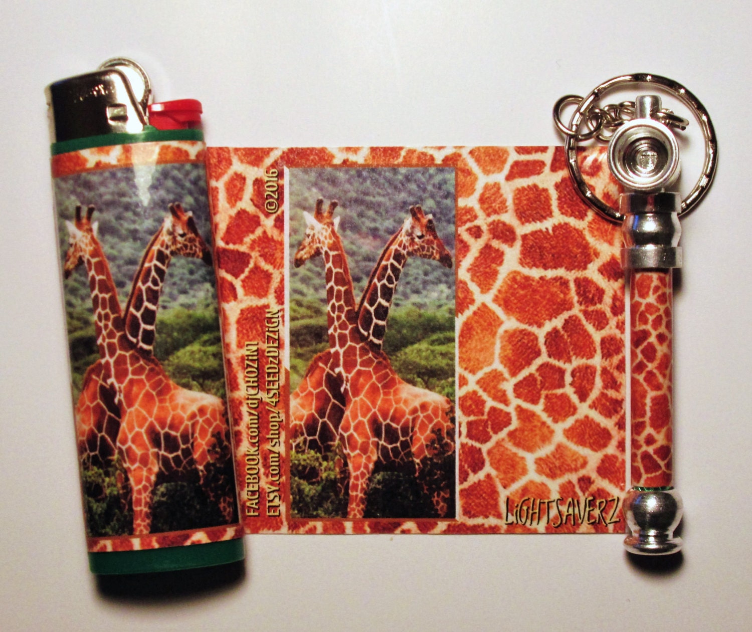 Giraffe'z Matching Pipe and Lighter