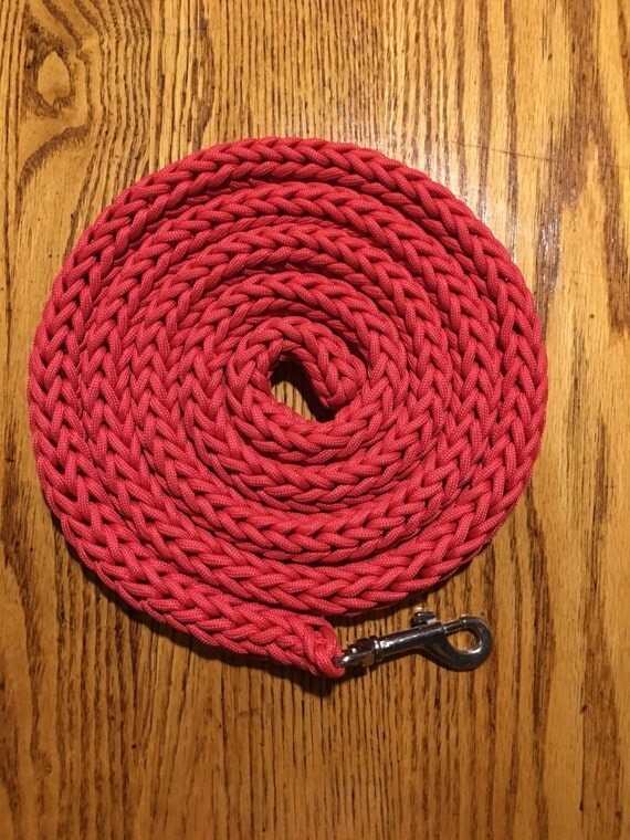 Handknit 7 foot paracord horse lead rope by ParacordbyZeke