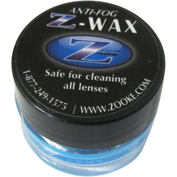AntiFog lens cleaner Zooke ZWax. Defog goggles scopes