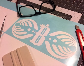 Bassnectar B LOGO Vinyl Decal White #Dubstep #Electronica #Bassnectar
