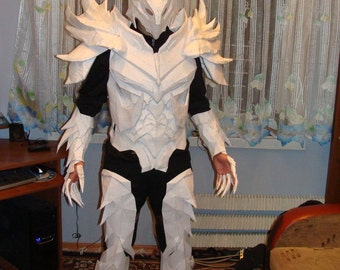 Skyrim Daedric armor replica cosplay suit 3-D paper model patterns to build your own