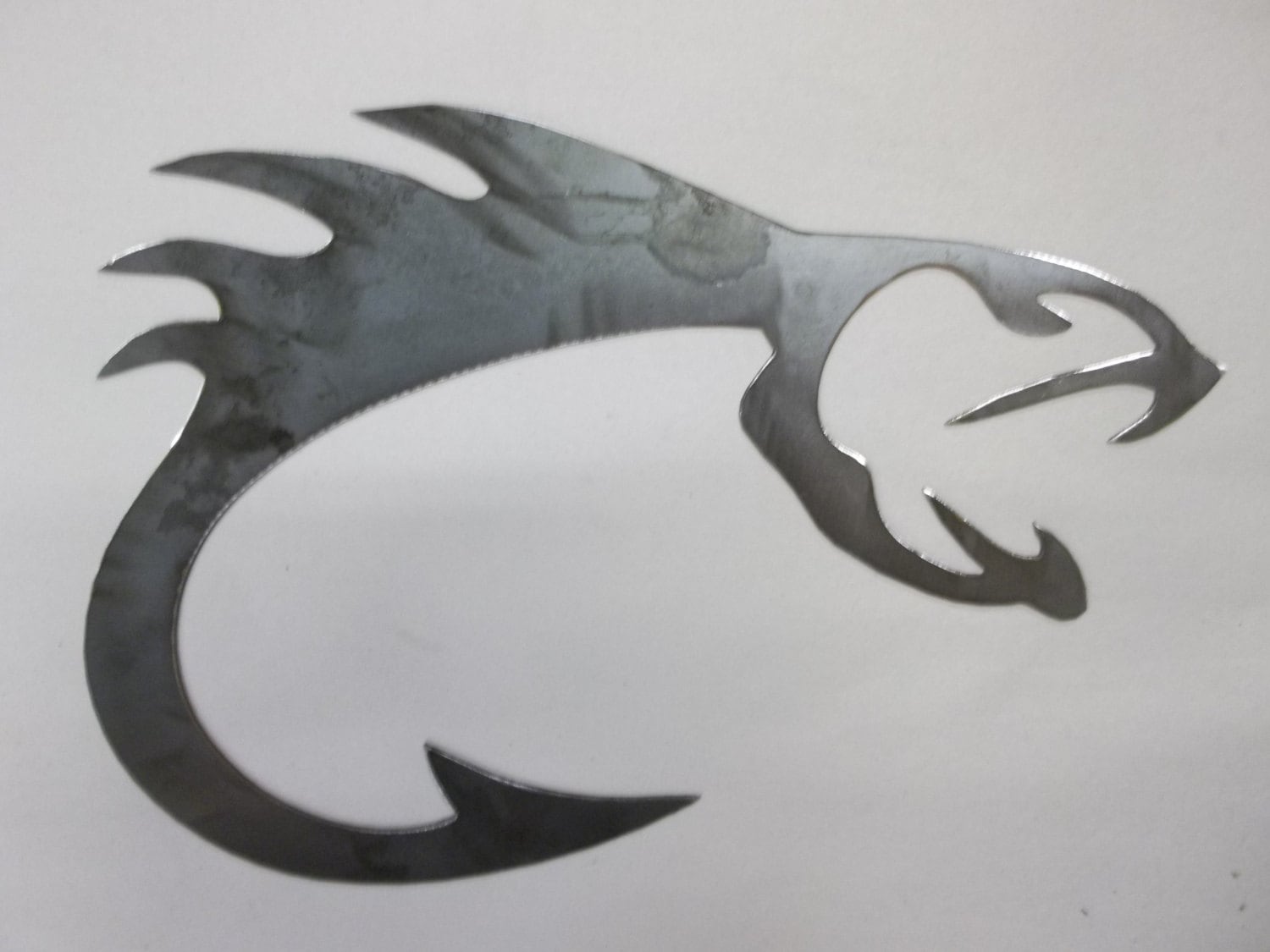 Fish and fishing hook DXF file SVG files plasma cutting CNC