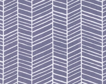 Herringbone in Gray/Grey / True Colors by Joel Dewberry / 1 yard Cotton Quilting / Apparel Fabric