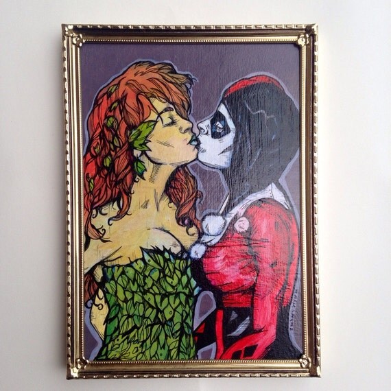 Poison Ivy And Harley Quinn Original Comic Book Super