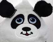 Panda Hooded Towel - Personalized hoodie towel - Toddler hooded towel - Baby Shower Gift - Birthday party gift - Beach towel hoodie