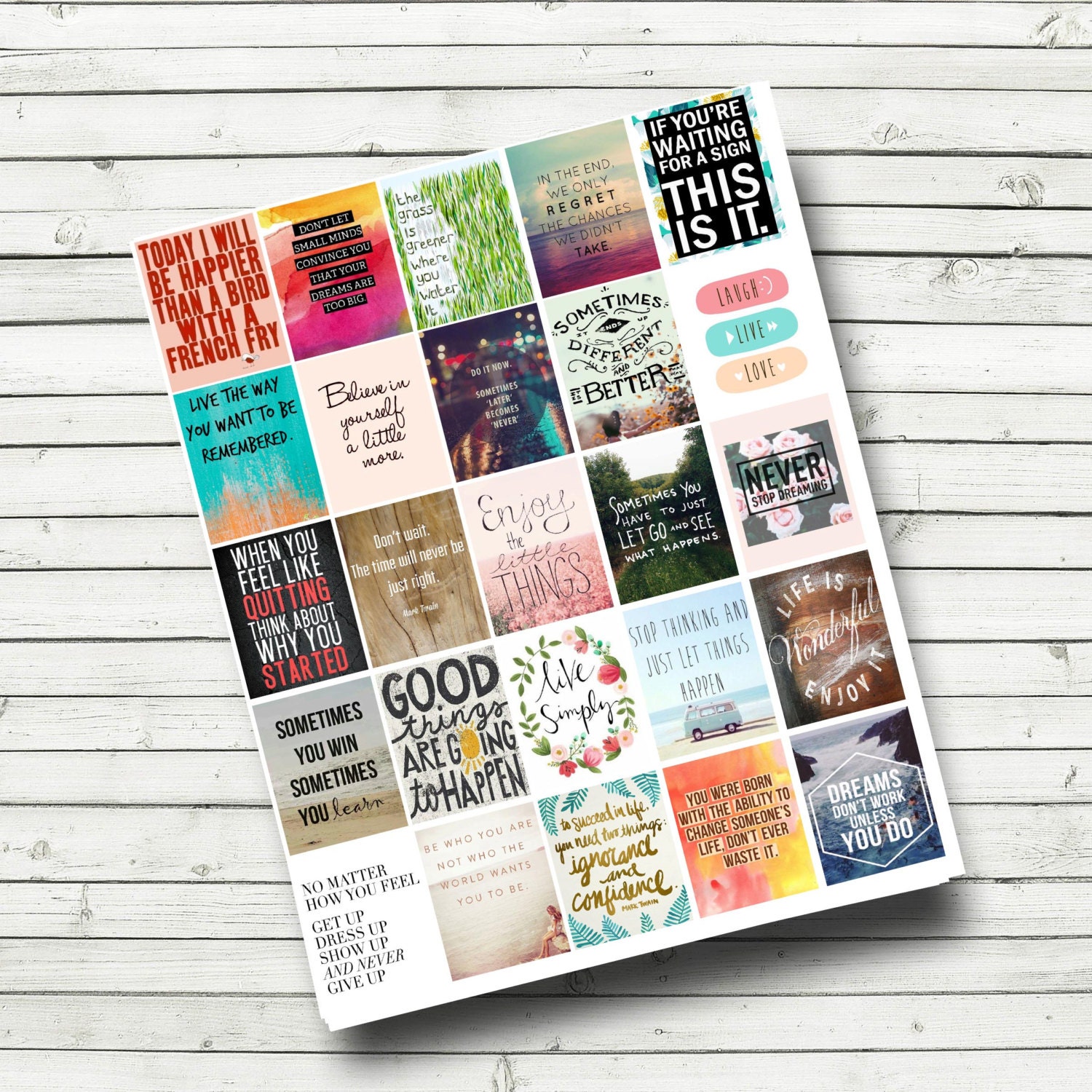 quote stickers planner printable motivational quotes