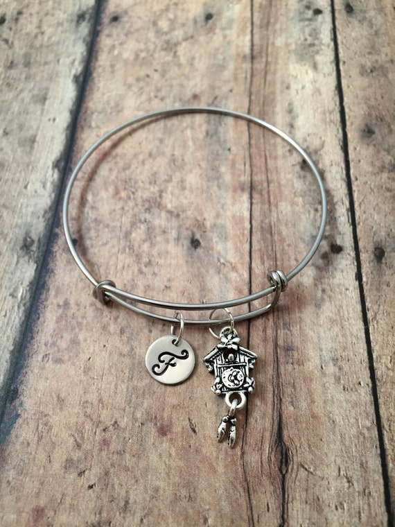 Cuckoo clock initial bangle