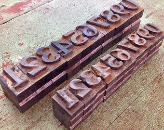 Pick A Number, Any Number... Vintage Typeset Type Letterpress Number Set