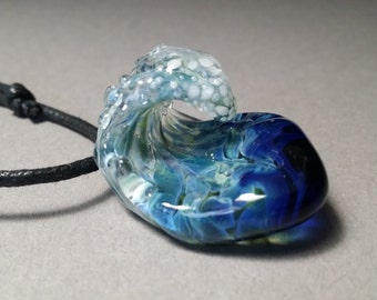 Hawaiian Hang Ten Surf pendant ocean wave surffing jewelry