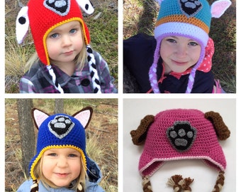 Paw Patrol Hat - Custom Made - Newborn to Adult