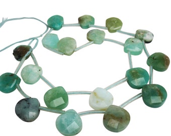 Peruvian Blue Opal Beads Briolettes, Faceted Briolettes, SKU 3783