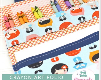 Crayon Holder PDF DIY Sewing Pattern and Bonus Mini Crayon Holder