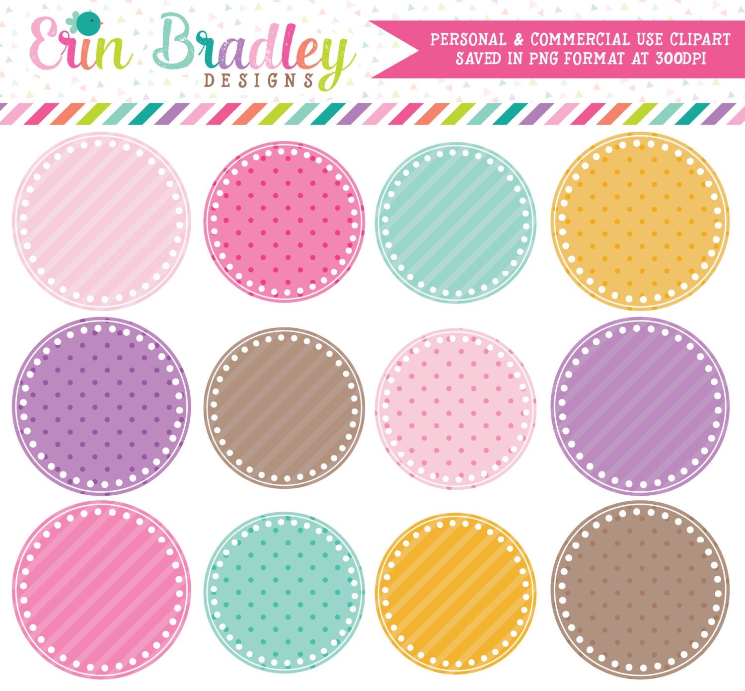 Digital Scrapbooking Clipart Clip Art Party by ErinBradleyDesigns