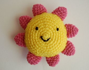 You Are My Sunshine Stuffed Toy in Yellow and Orange