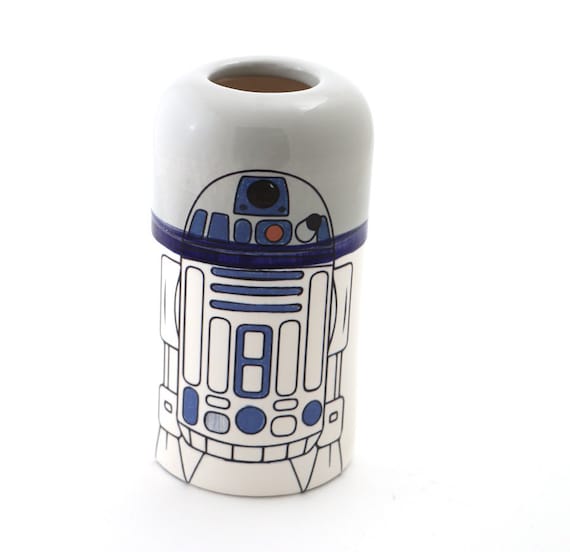 Star Wars R R2D2 R ceramic vase home and living pottery