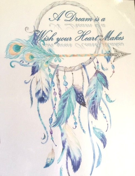 Blues Dreamcatcher Watercolor Front and Back by HappyPlannedLife