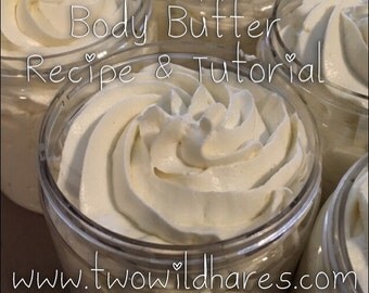 DIY Whipped Body Butter Recipe & Tutorial, Two Wild Hares, Step By Step, Pictures