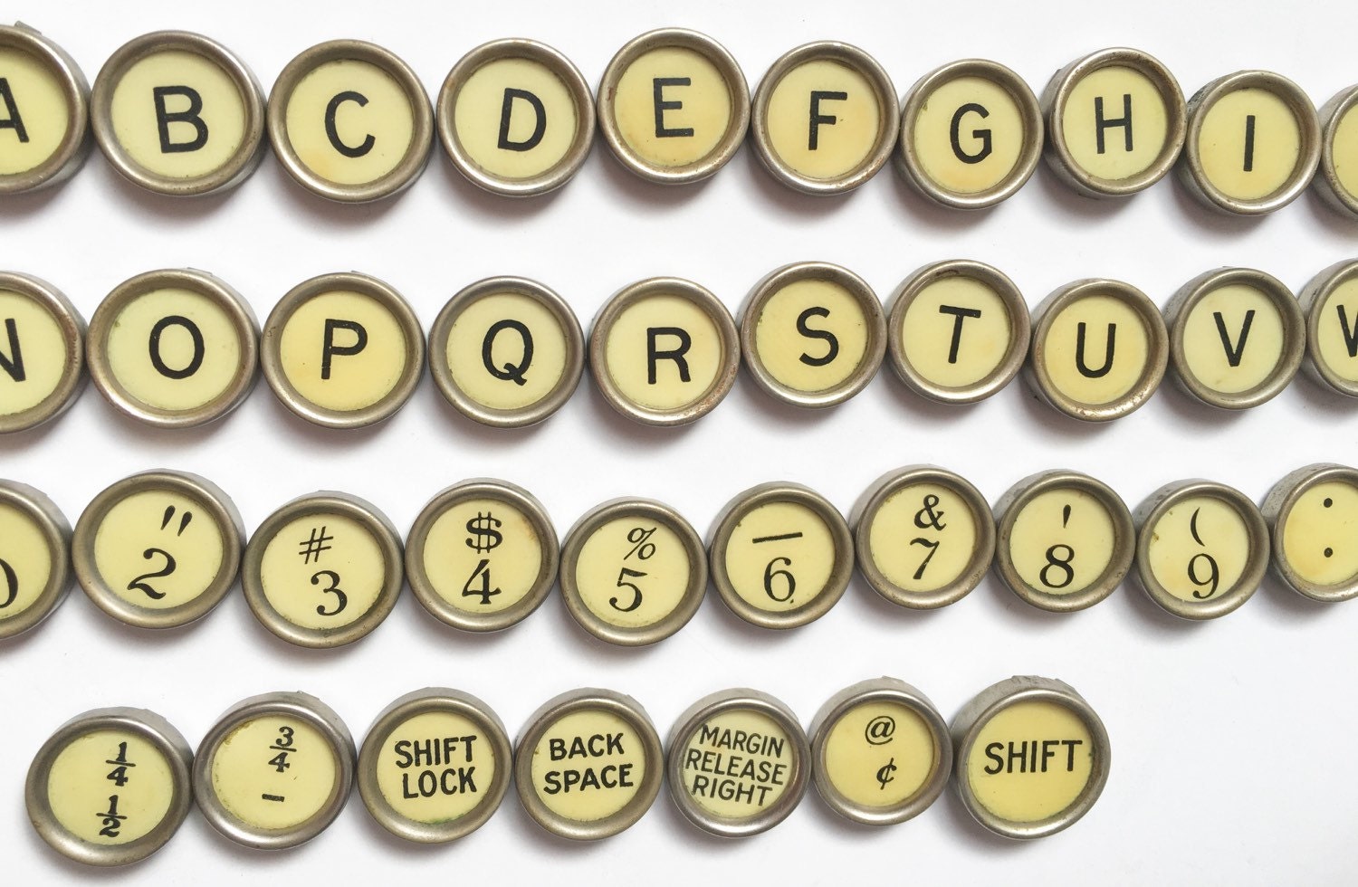 Your Choice Vintage Antique Typewriter Keys Jewelry by FlyingAce