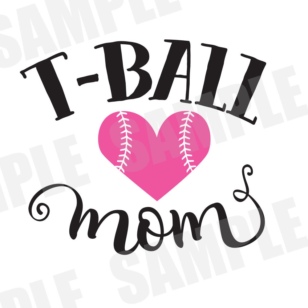 Download SVG Commercial/Personal Use Softball Baseball T-Ball Mom