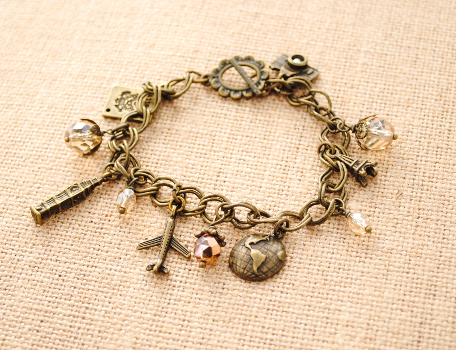 Travel charm bracelet Clearance