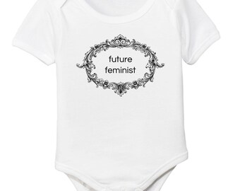 Future Feminist Organic Cotton Baby Girl Bodysuit