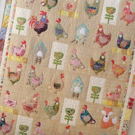 Hen House Applique Quilt Pattern
