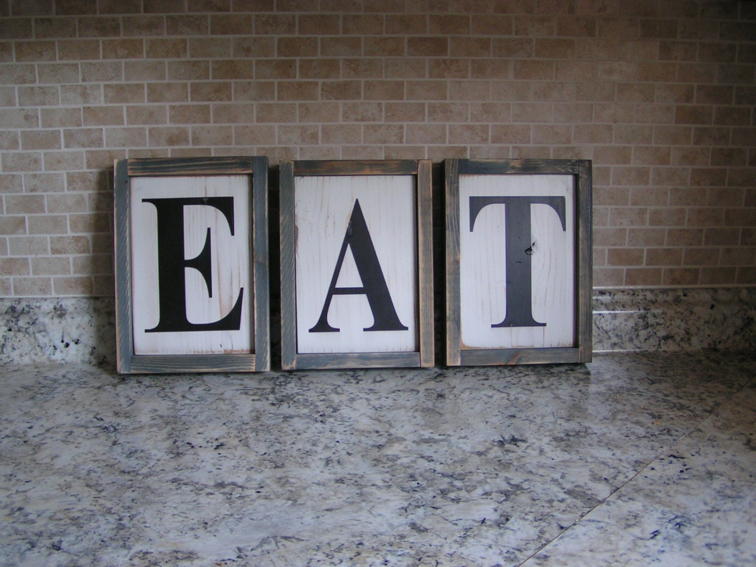 Eat Sign Rustic Distressed Sign Eat Sign Farmhouse