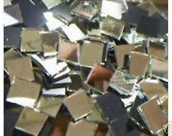 100pc 1/2" Mirror tile- hand cut//Discount Mosaic Supplies//Mosaic// Mirror Tiles// Mirror