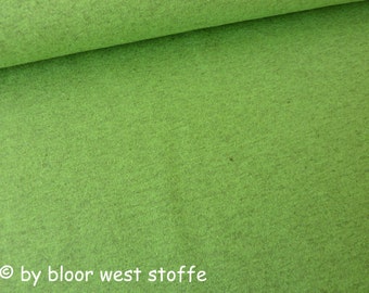 Lillestoff Stretchjersey Ara Green-Mélange Uni Organic Cotton Jersey