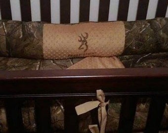 Personalized Custom Real Tree Camouflage Crib Bedding Set