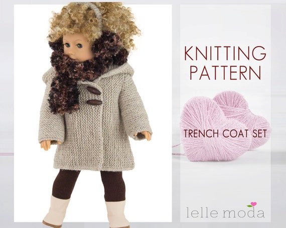 Knitting Pattern for 18 inch American Girl Dolls 18 by LelleModa