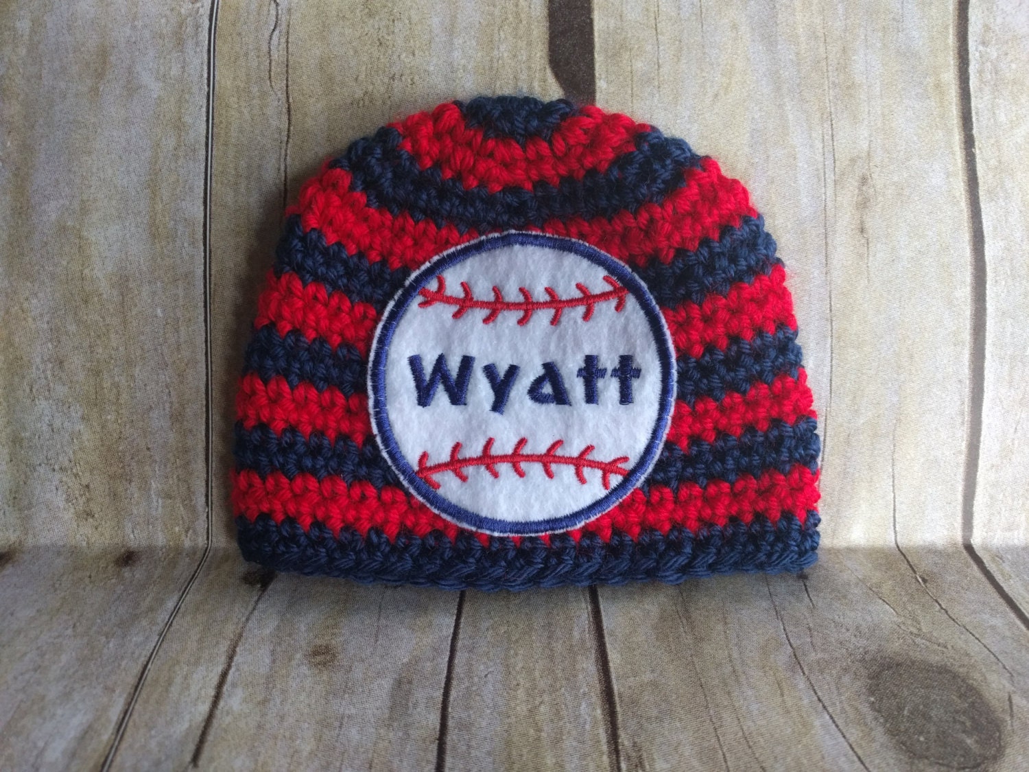Baseball Name Hat / Personalized Newborn Hat / Newborn Name