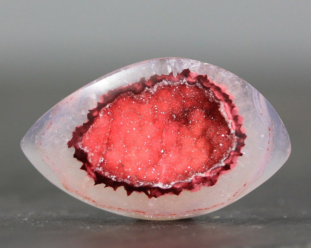 pink quartz geode