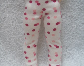 Super Dollfie Yo SD Littlefee Red & Pink Polka Dot Leggings