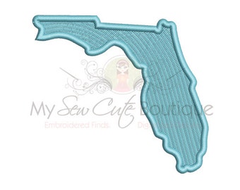 Florida State Embroidery Design - 8 Sizes - Instant Download