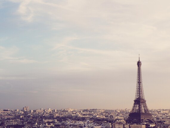 Paris-Eiffel Tower Pink Sunset Fine Art Photography