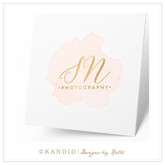 Instant Download Logo Watercolor Logo Photography Logo
