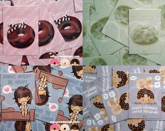 set of 4 donut prints (you choose 5x7 prints)