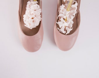 Nude ballet flats | Etsy